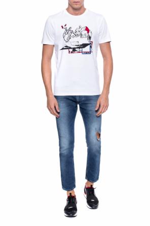 T-shirt z nadrukiem, zdjęcie 2 T-shirt z nadrukiem od Diesel Black Gold